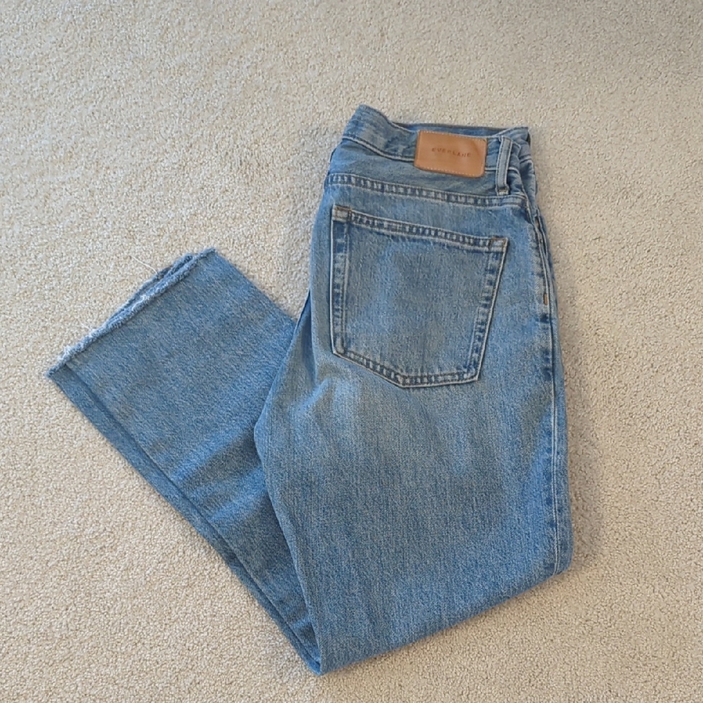 Everlane High Rise Cheeky Straight Ankle Jean